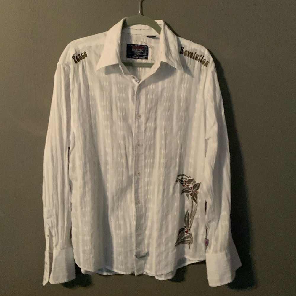 English Heroes by English Laundry Beatles Revolution Embroidered Men’s Size L
